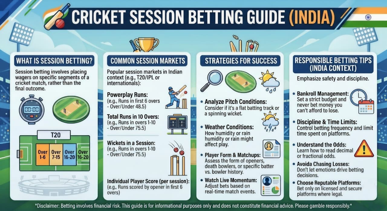 Cricket Betting Strategy - Session Betting Guide in India
