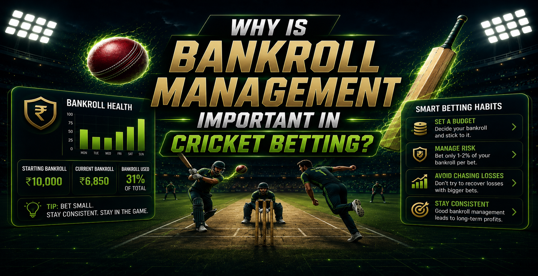 Bankroll Management Important in Cricket Betting