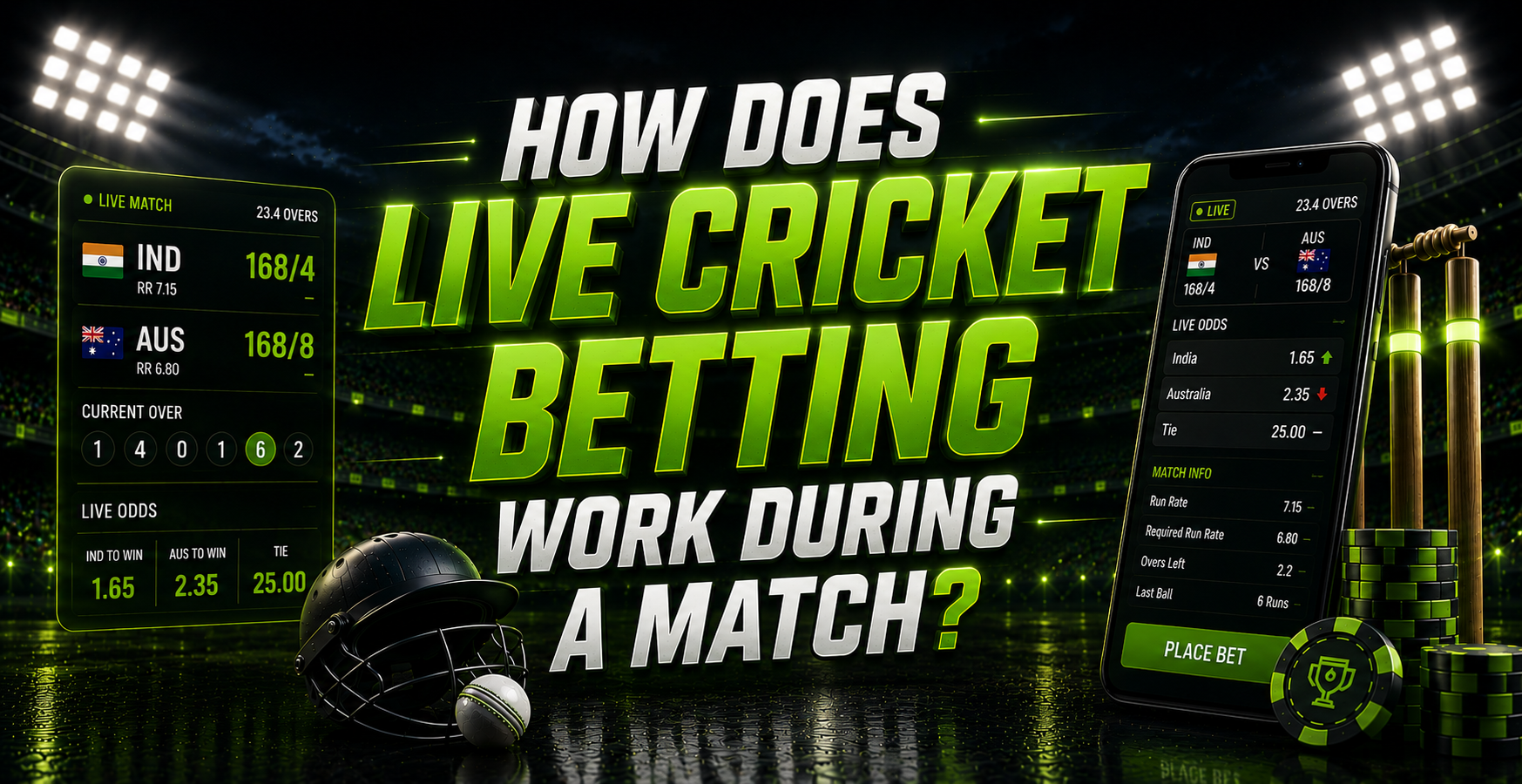 How Does Live Cricket Betting Work During a Match
