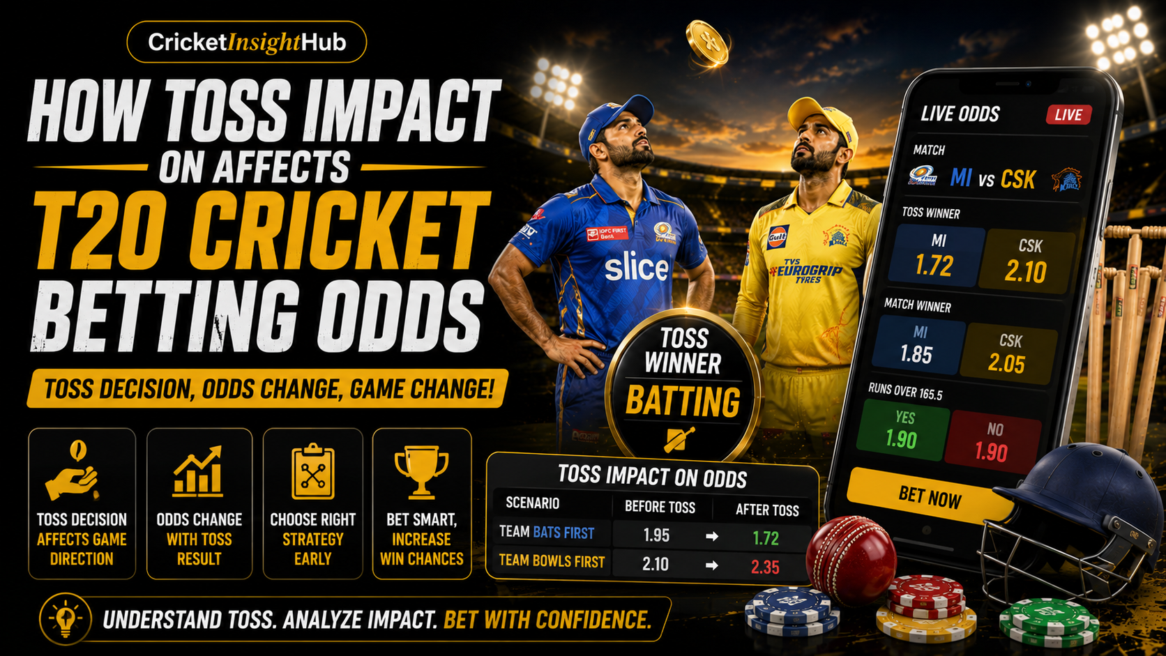 How Toss Impact on Affects T20 Cricket Betting Odds
