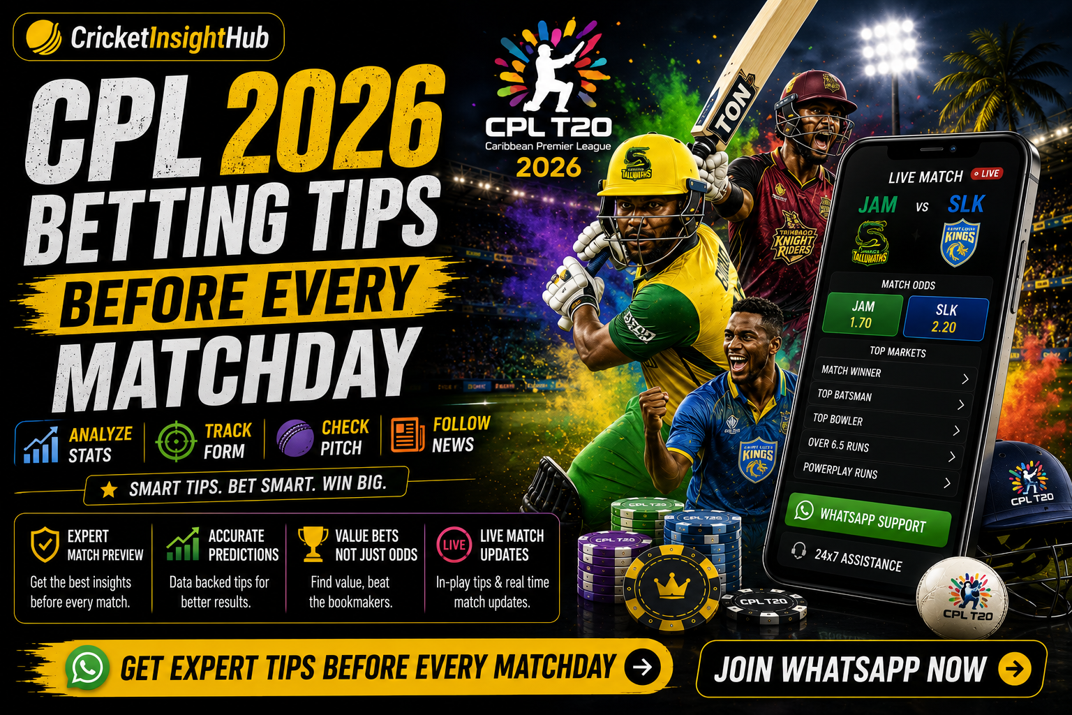 CPL 2026 Betting Tips Before Every Matchday