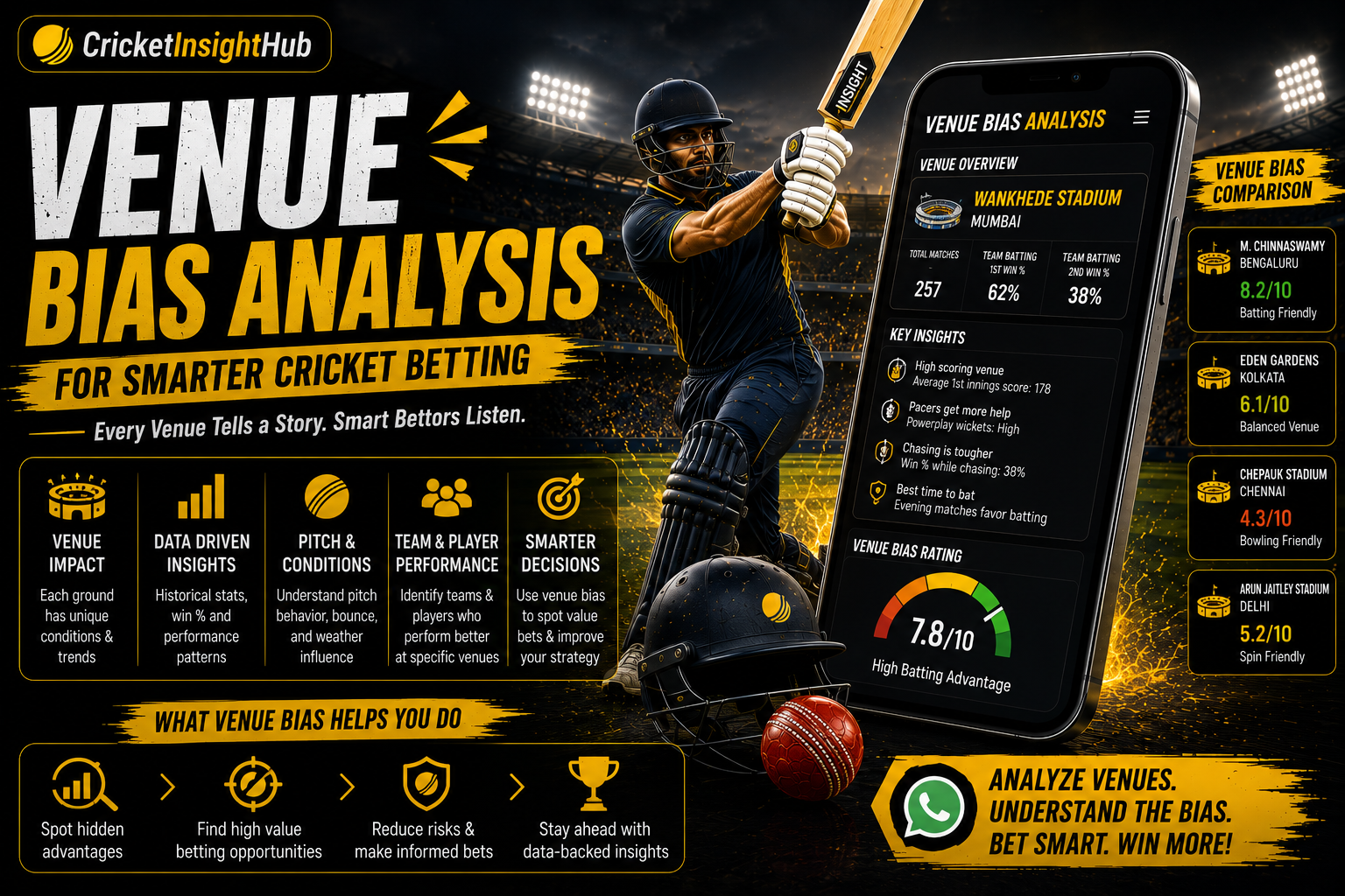 Venue Bias Analysis for Smarter Cricket Betting