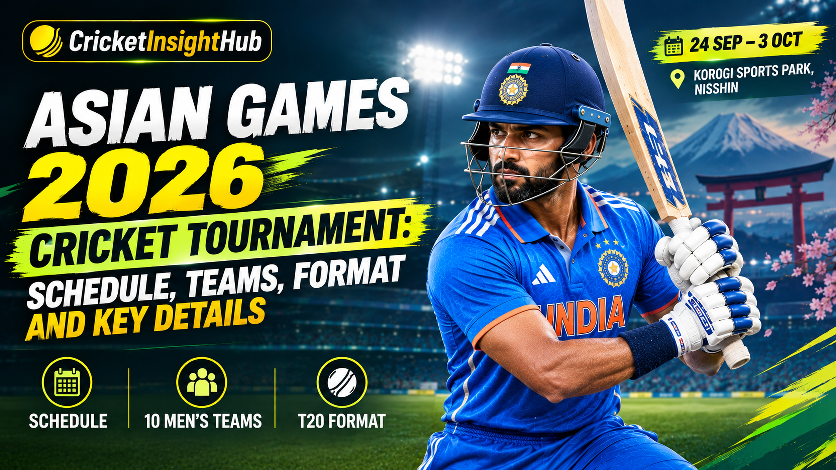 Asian Games 2026 Cricket Tournament