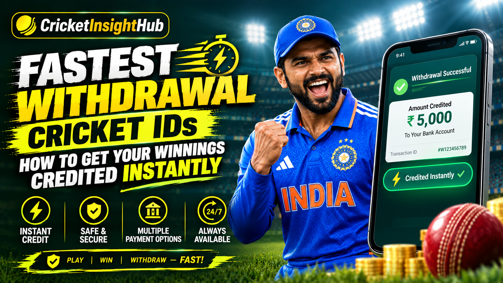 Cricket ID Withdrawal